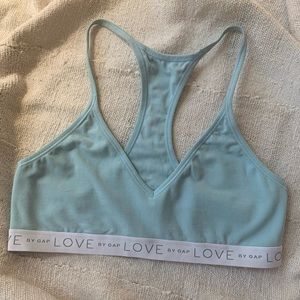 LOVE by GAP Stretch Cotton Bralette in Sky Blue